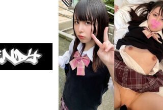 534CRT-041 18時間着用【個人撮影】スリルを楽しみたいお年頃の青紫パンツちゃん_前髪ぱっつん黒髪美小女の極小マ○コに中出し封面